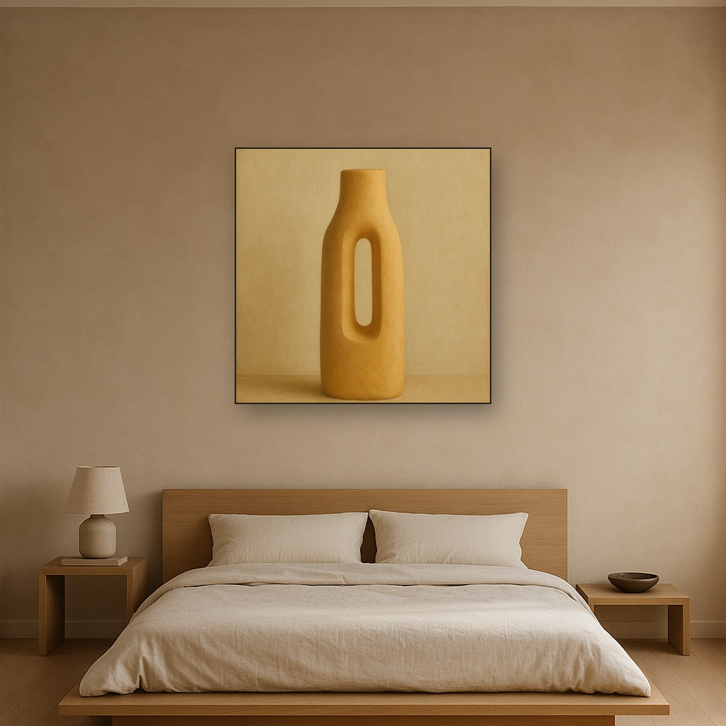 Sculpted Clay Monolith No. 7 - Modern Fine Art Oil Painting - View 3