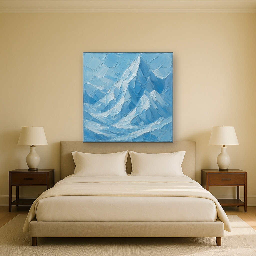 Glacial Shards Heavy Texture Oil Painting - View 3