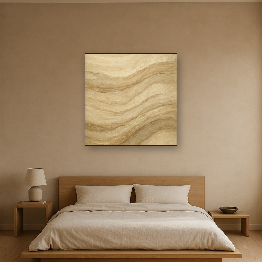 Weathered Mineral Sediments in Warm Ecru No. 23 Oil Painting - View 3