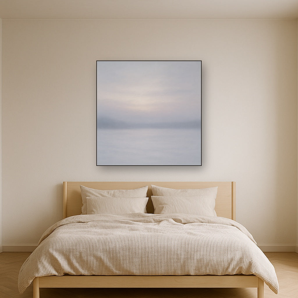 Winter Dawn Frost & Pale Silver Light No. 18 Oil Painting - View 3