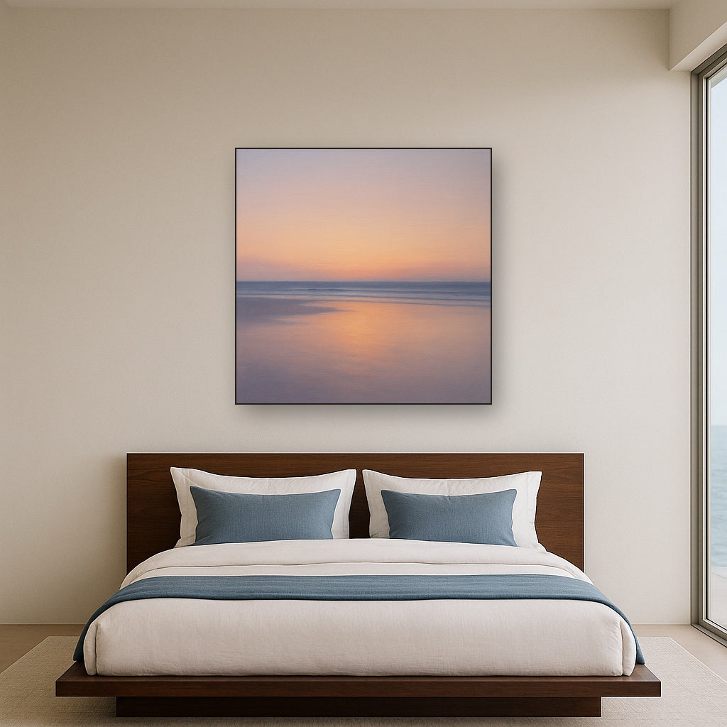 Golden Hour Surf Reflection No. 8 - Modern Fine Art Oil Painting - View 3