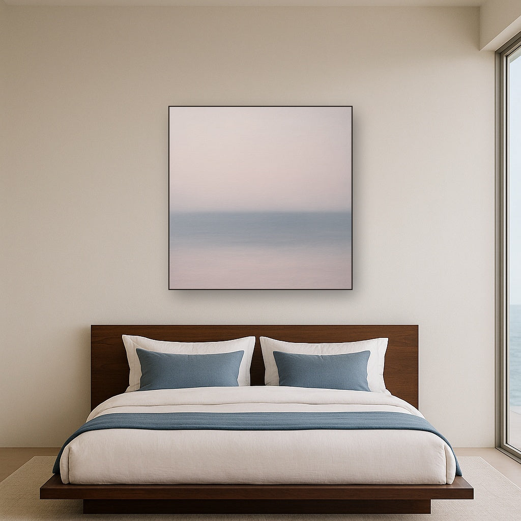 Ethereal Coastal Sea Mist No. 1 - Modern Fine Art Oil Painting - View 3