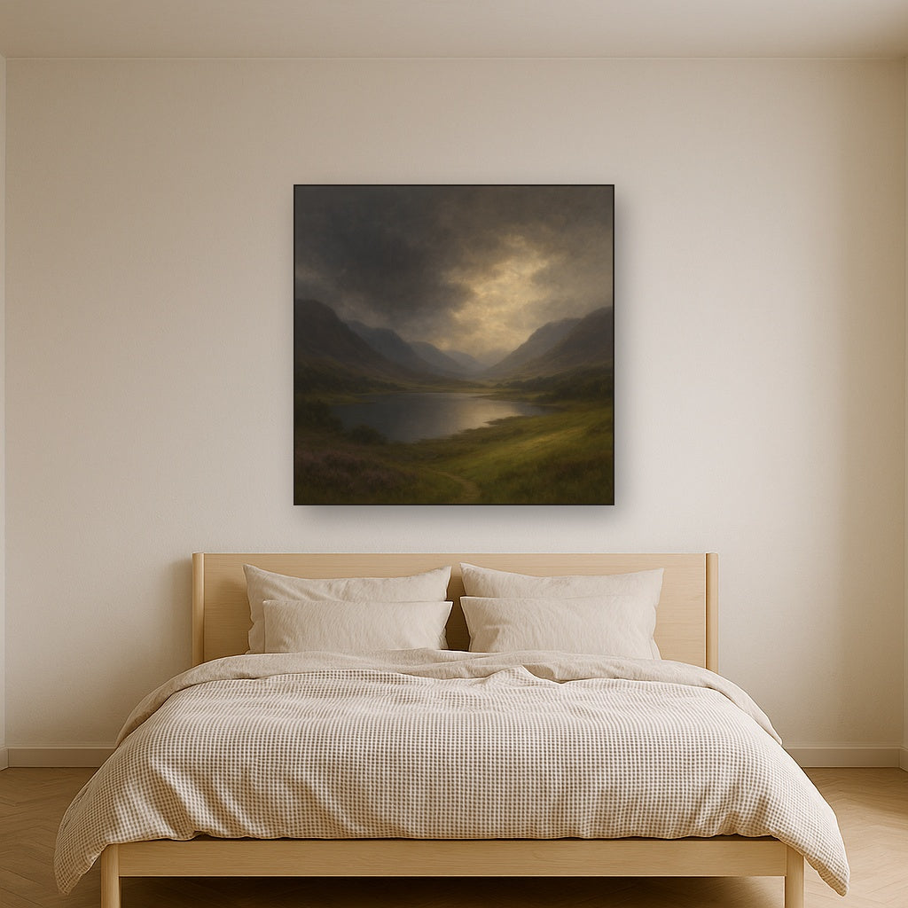 Highland Valley Storm Clearing No. 8 Oil Painting - View 3