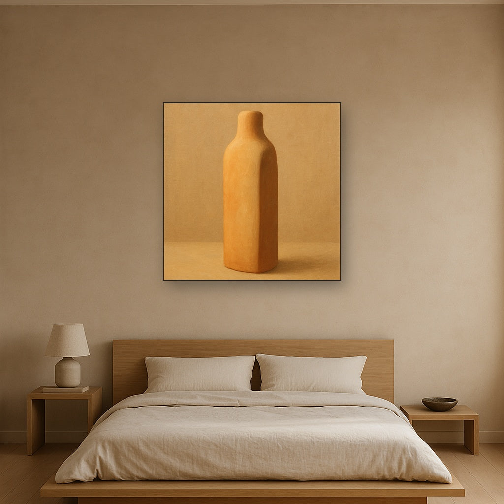 Sculpted Clay Monolith No. 7 - Modern Fine Art Oil Painting - View 3