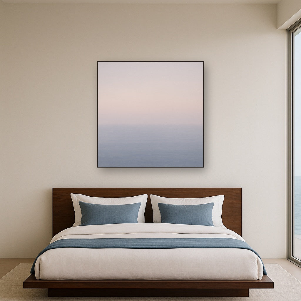 Ethereal Coastal Sea Mist No. 1 - Modern Fine Art Oil Painting - View 3