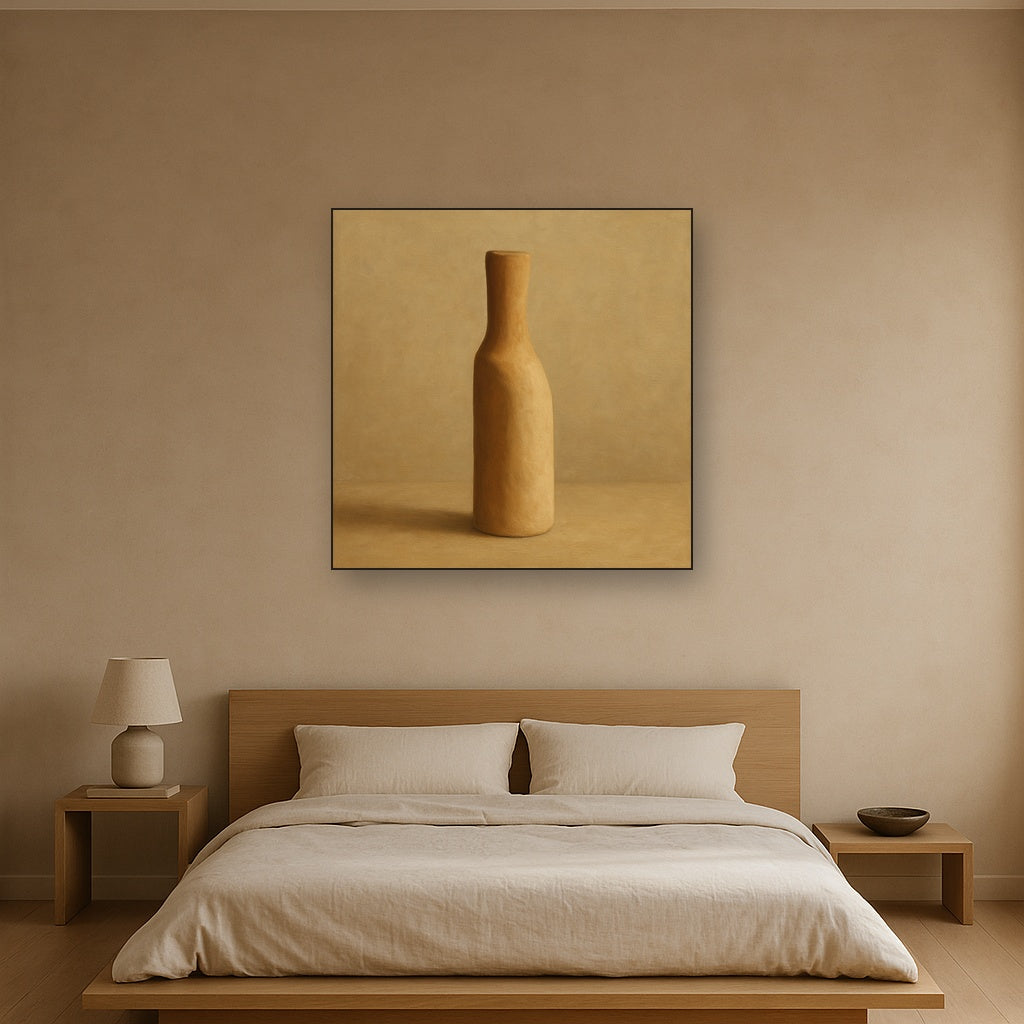 Sculpted Clay Monolith No. 7 - Modern Fine Art Oil Painting - View 3