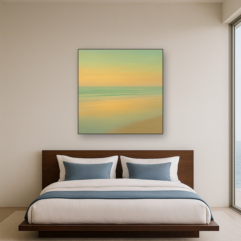 Golden Hour Surf Reflection No. 8 - Modern Fine Art Oil Painting - View 3