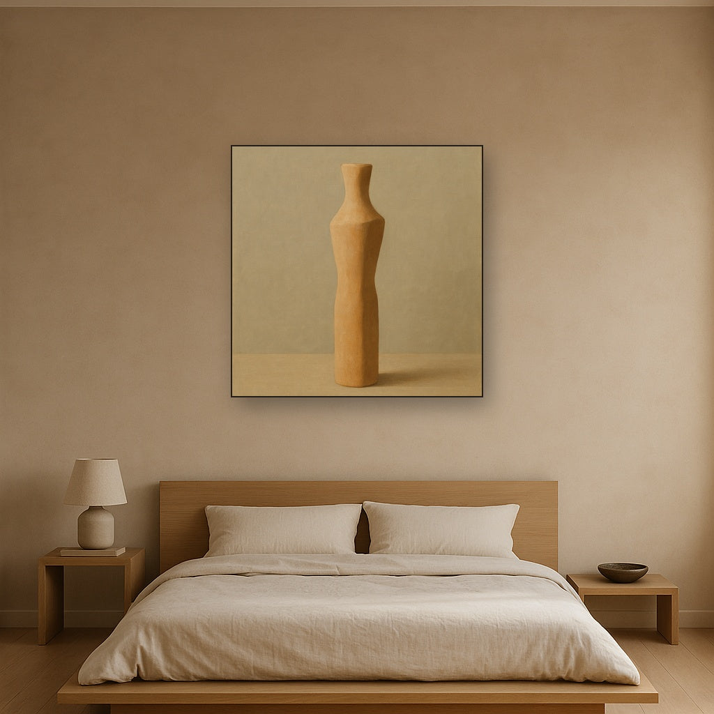 Sculpted Clay Monolith No. 7 - Modern Fine Art Oil Painting - View 3