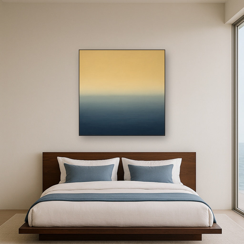 Ethereal Coastal Sea Mist No. 1 - Modern Fine Art Oil Painting - View 3