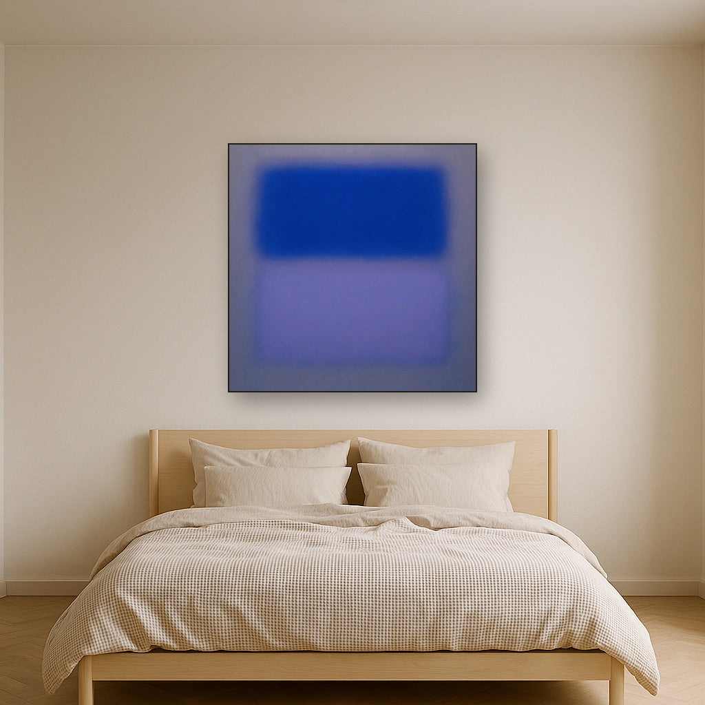 Cobalt Azure & Twilight Lavender Immersion No. 19 Oil Painting - View 3