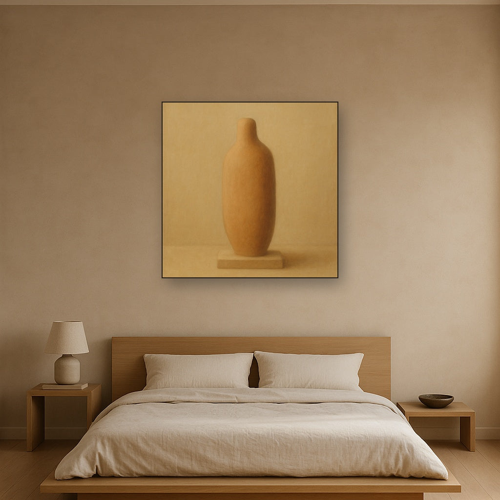 Sculpted Clay Monolith No. 7 - Modern Fine Art Oil Painting - View 3