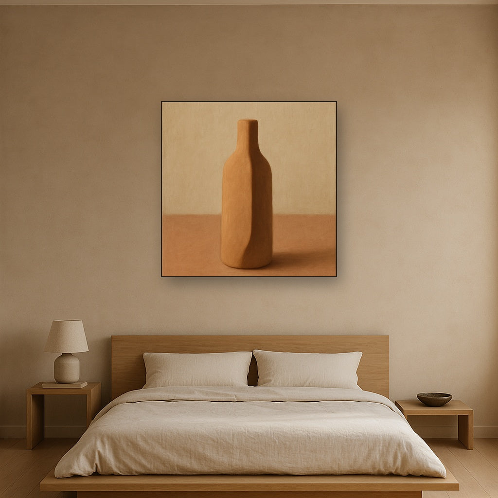 Sculpted Clay Monolith No. 7 - Modern Fine Art Oil Painting - View 3