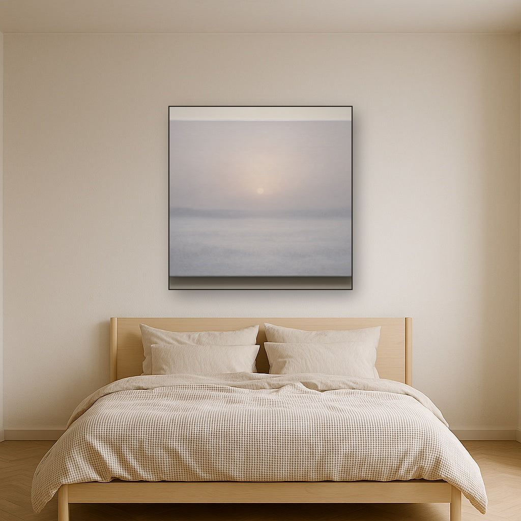 Winter Dawn Frost & Pale Silver Light No. 21 Oil Painting - View 3