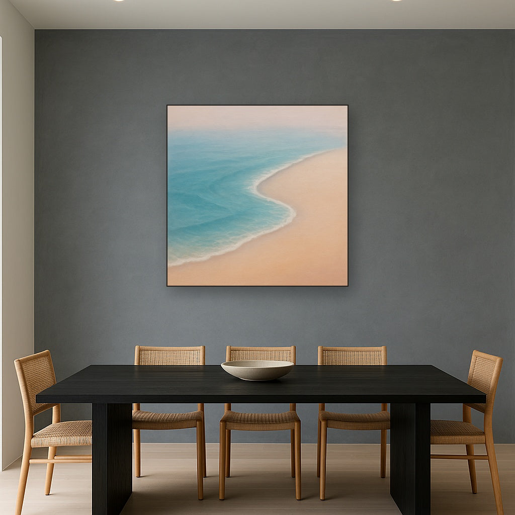 Calm Tide Line & Sand Drift No. 2 - Modern Fine Art Oil Painting - View 4