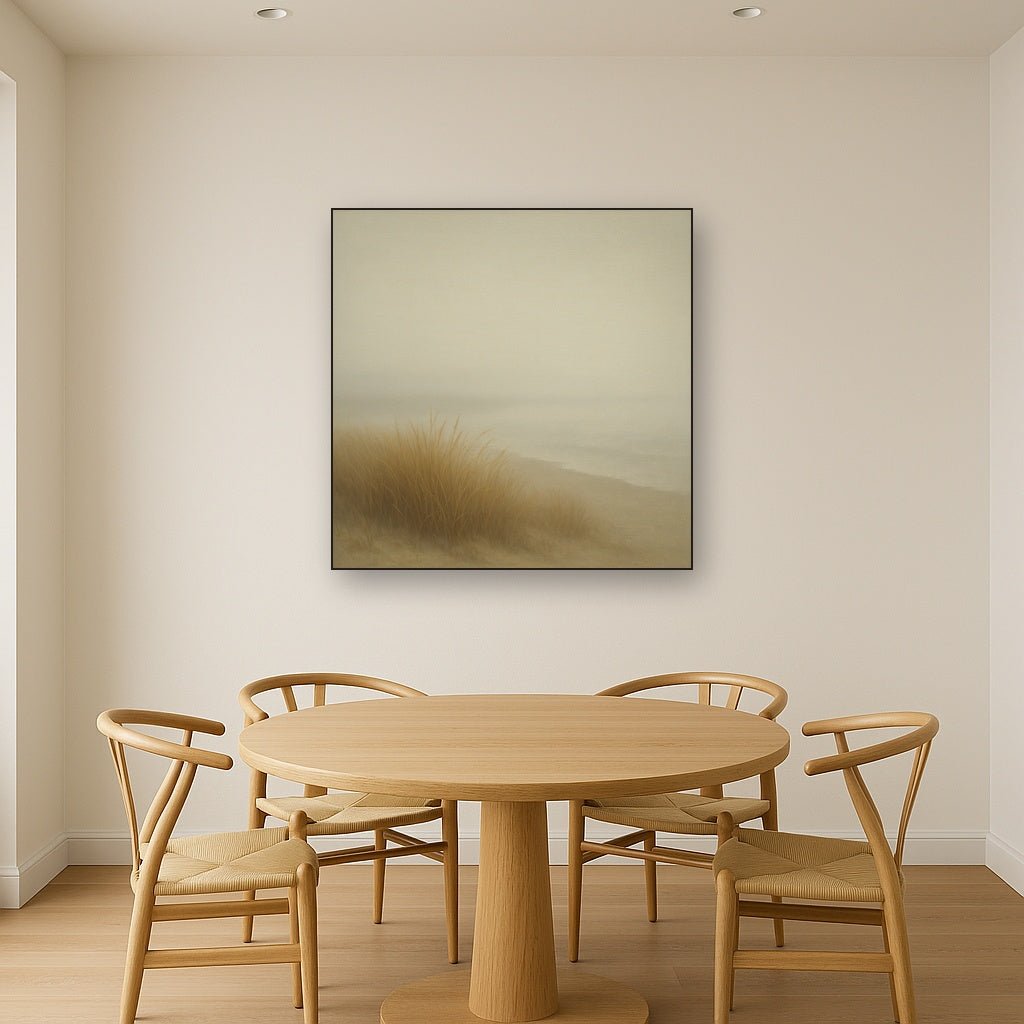 Silent Dune Grass in November Sea Fog No. 22 Oil Painting - View 4