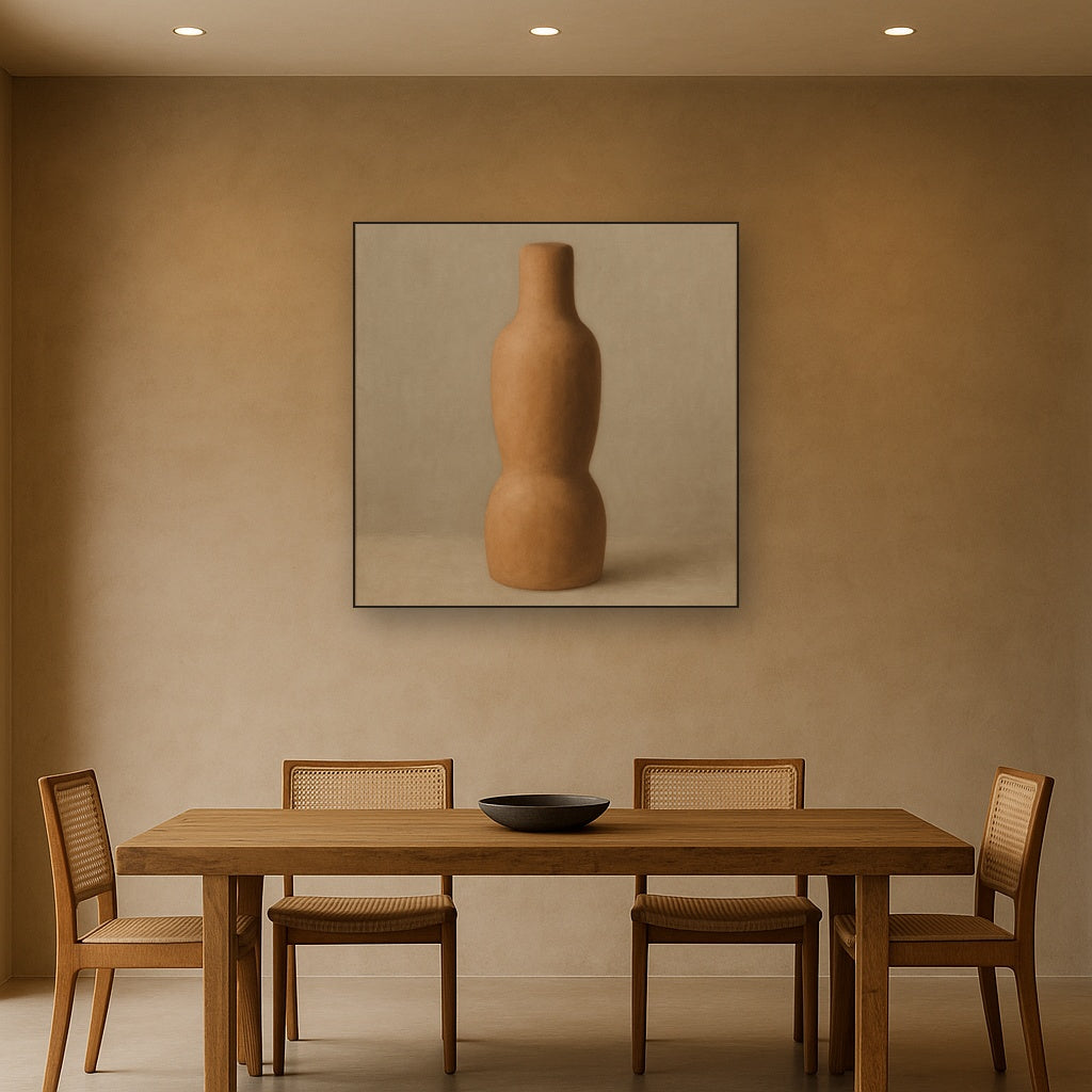 Sculpted Clay Monolith No. 7 - Modern Fine Art Oil Painting - View 4