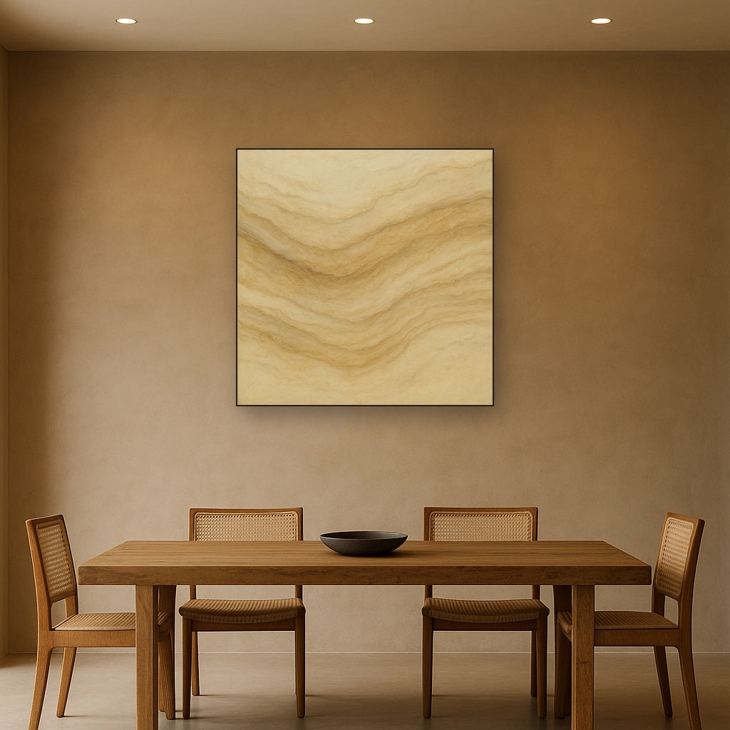 Weathered Mineral Sediments in Warm Ecru No. 11 Oil Painting - View 4