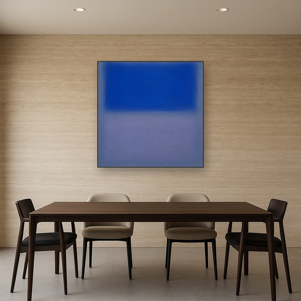 Cobalt Azure & Twilight Lavender Immersion No. 11 Oil Painting - View 4
