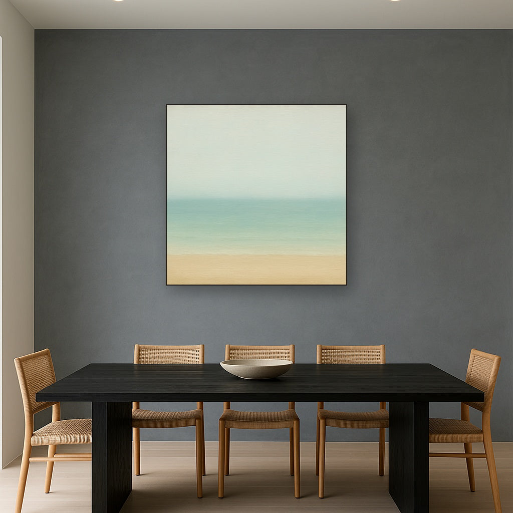 Ethereal Coastal Sea Mist No. 1 - Modern Fine Art Oil Painting - View 4