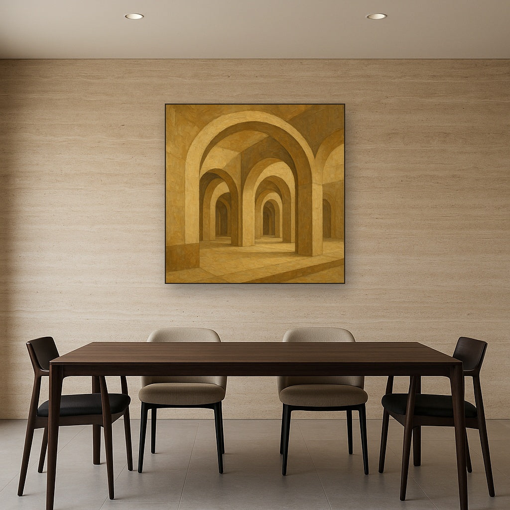 Symphony of Arches Modernist Oil Painting - View 4