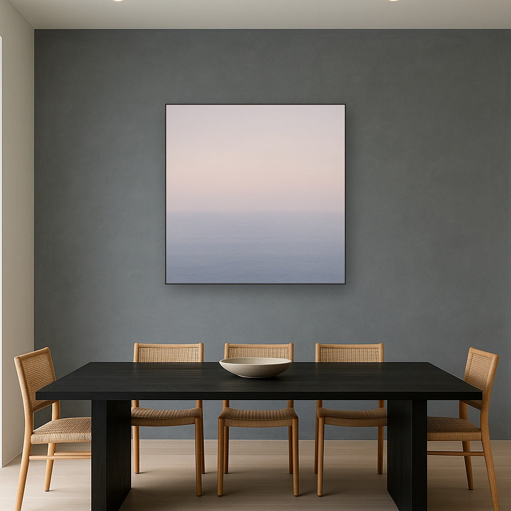 Ethereal Coastal Sea Mist No. 1 - Modern Fine Art Oil Painting - View 4
