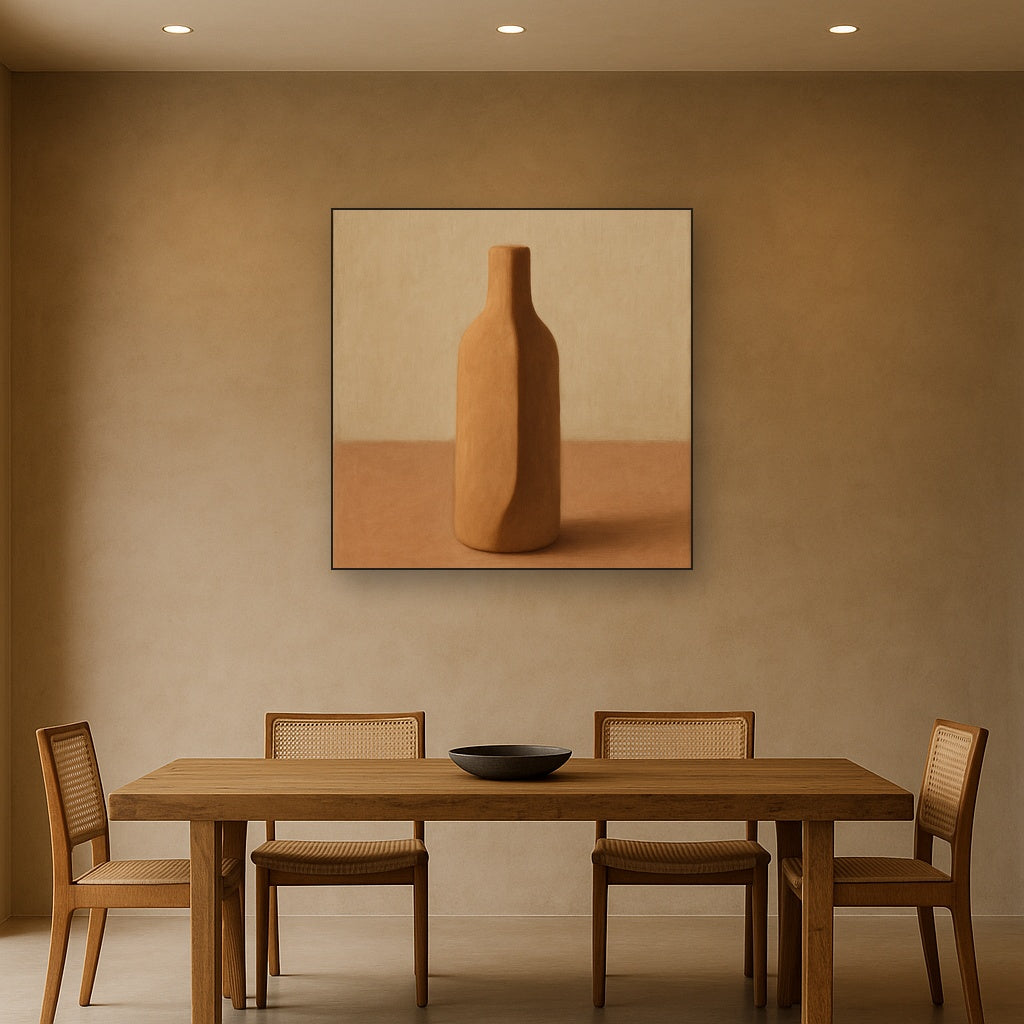 Sculpted Clay Monolith No. 7 - Modern Fine Art Oil Painting - View 4