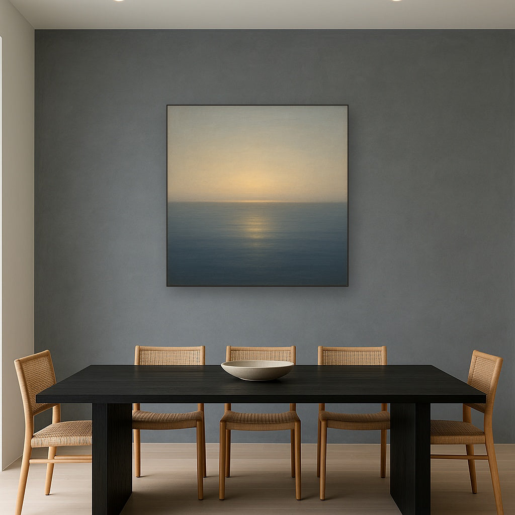 Mediterranean Dawn Horizon No. 6 - Modern Fine Art Oil Painting - View 4