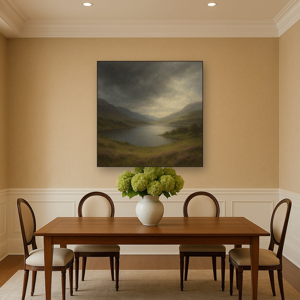 Highland Valley Storm Clearing No. 2 Oil Painting - View 4