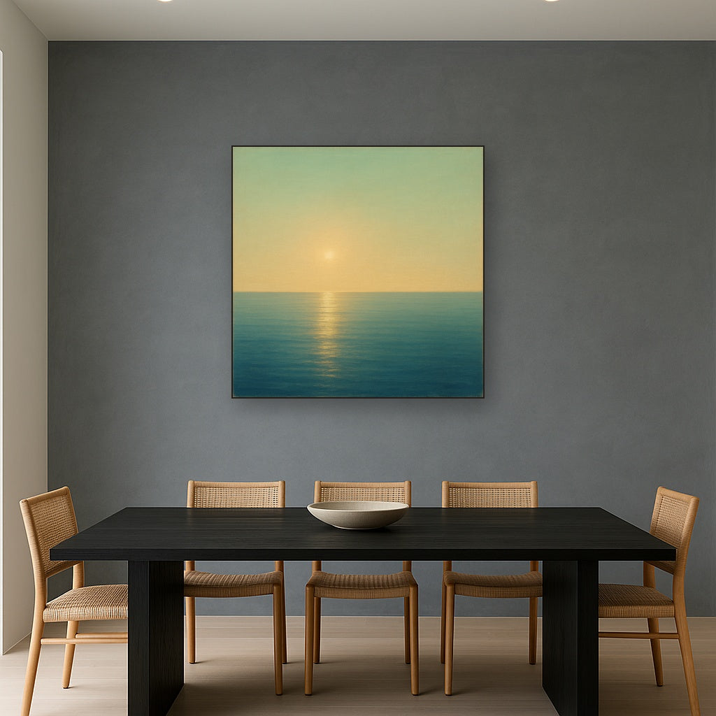 Mediterranean Dawn Horizon No. 6 - Modern Fine Art Oil Painting - View 4