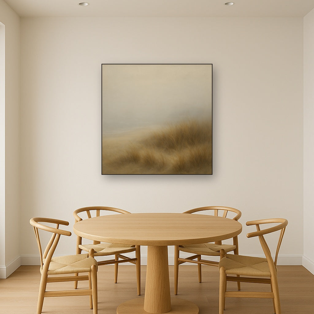Silent Dune Grass in November Sea Fog No. 19 Oil Painting - View 4