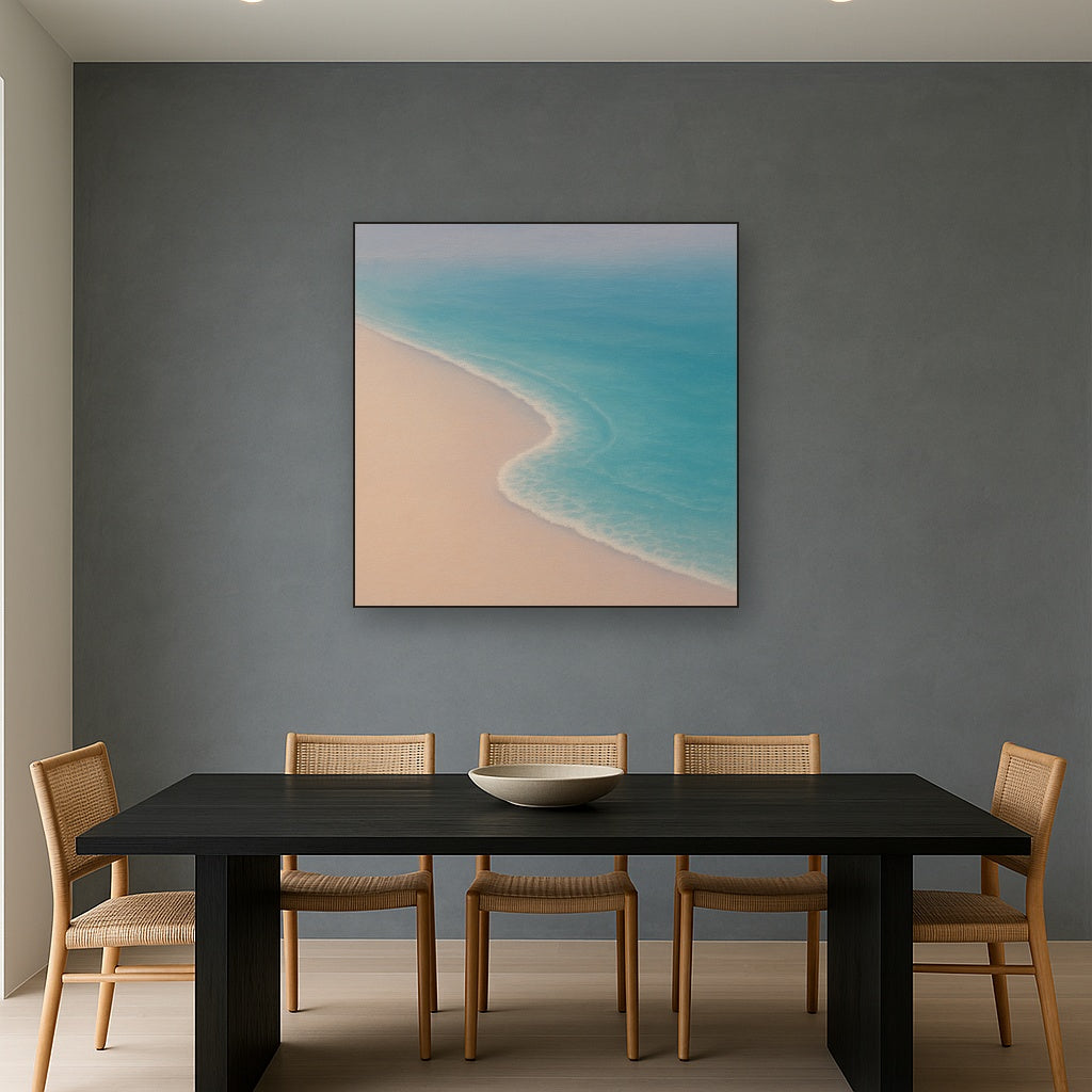 Calm Tide Line & Sand Drift No. 2 - Modern Fine Art Oil Painting - View 4