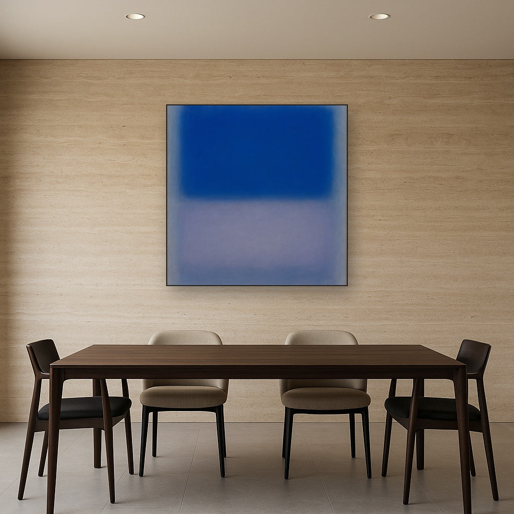 Cobalt Azure & Twilight Lavender Immersion No. 2 Oil Painting - View 4