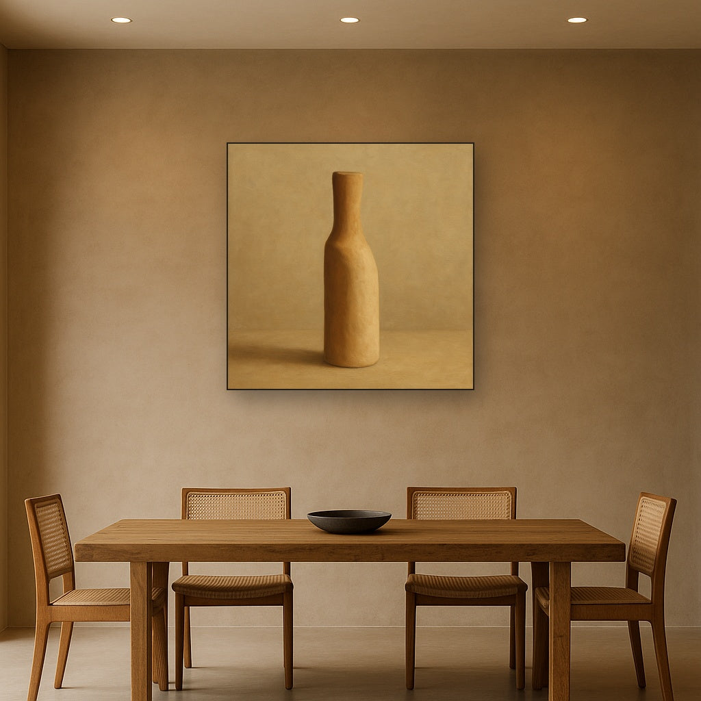 Sculpted Clay Monolith No. 7 - Modern Fine Art Oil Painting - View 4