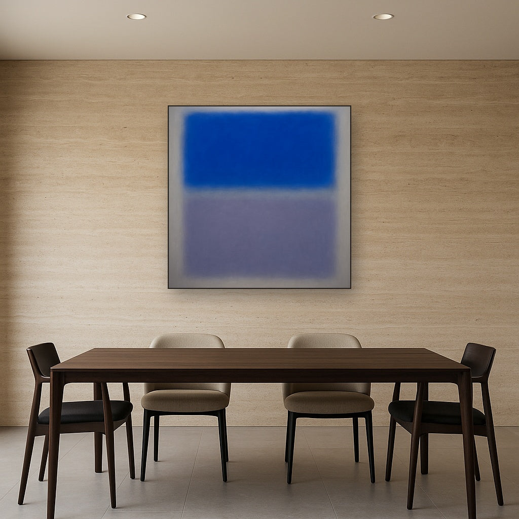 Cobalt Azure & Twilight Lavender Immersion No. 17 Oil Painting - View 4