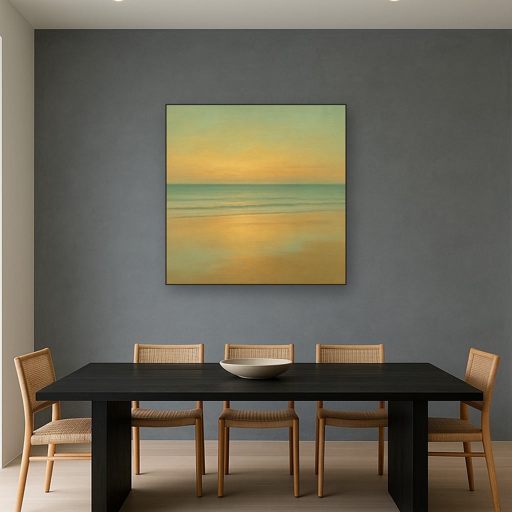 Golden Hour Surf Reflection No. 8 - Modern Fine Art Oil Painting - View 4