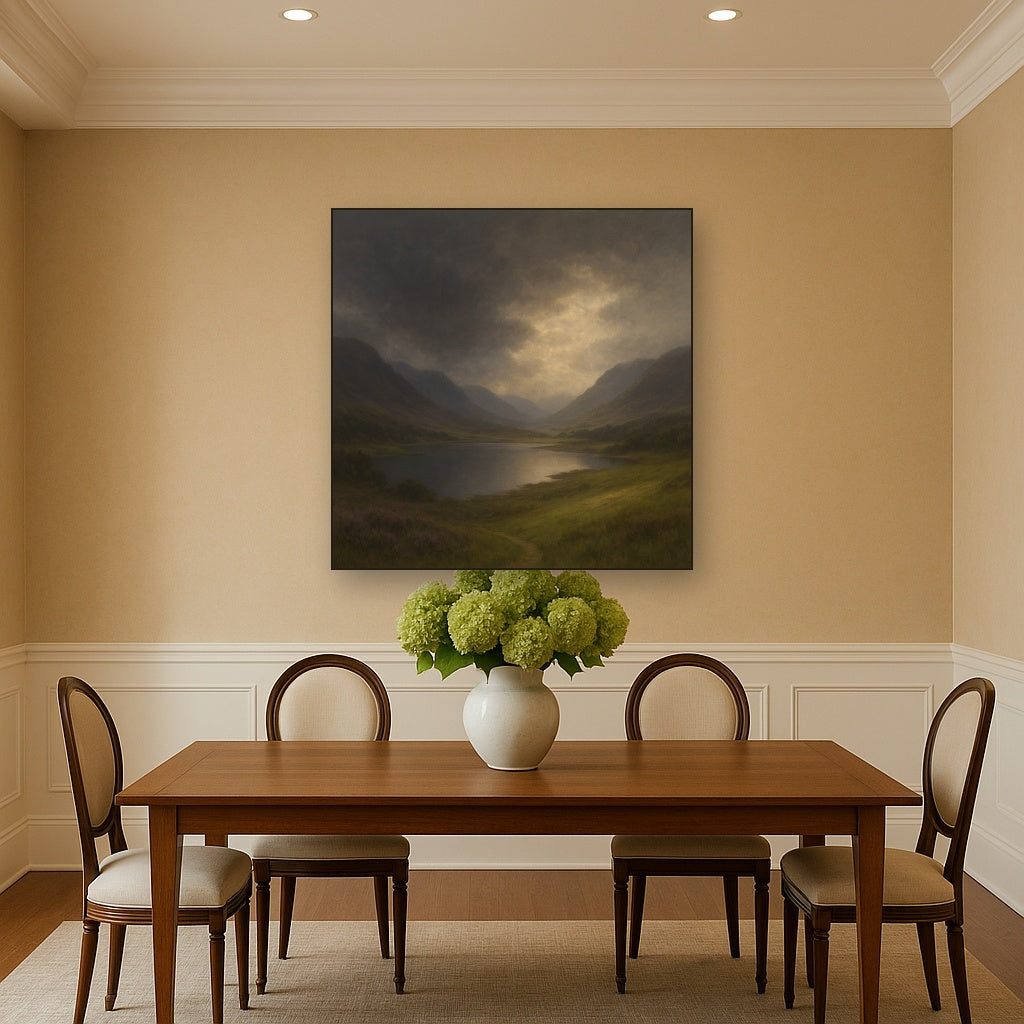 Highland Valley Storm Clearing No. 8 Oil Painting - View 4