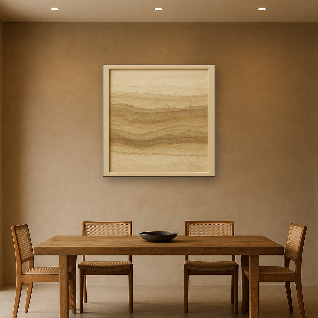 Weathered Mineral Sediments in Warm Ecru No. 3 Oil Painting - View 4