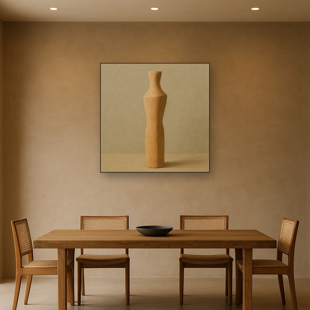 Sculpted Clay Monolith No. 7 - Modern Fine Art Oil Painting - View 4