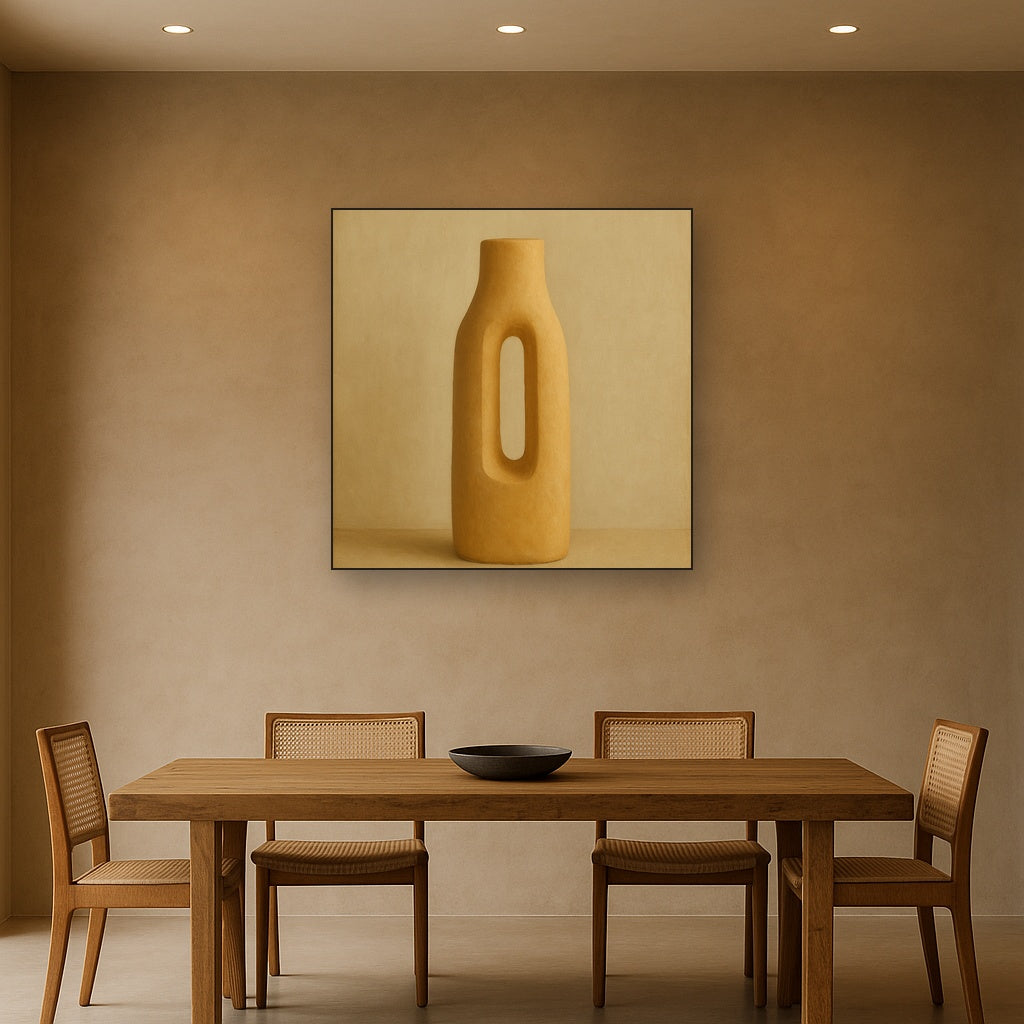 Sculpted Clay Monolith No. 7 - Modern Fine Art Oil Painting - View 4