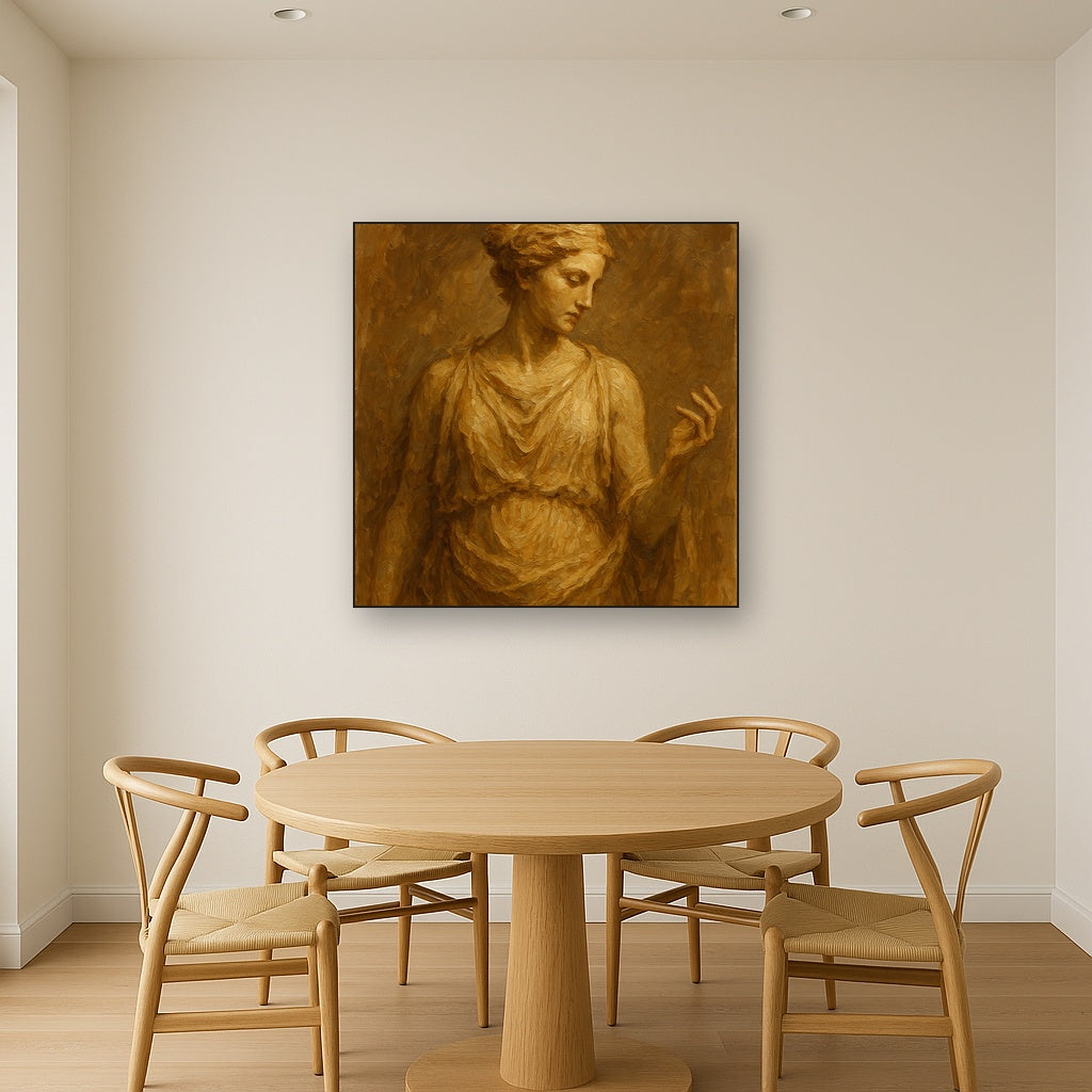 Classical Muse Gestural Figurative Oil Painting - View 4
