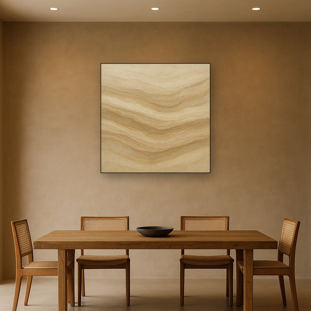 Weathered Mineral Sediments in Warm Ecru No. 30 Oil Painting - View 4