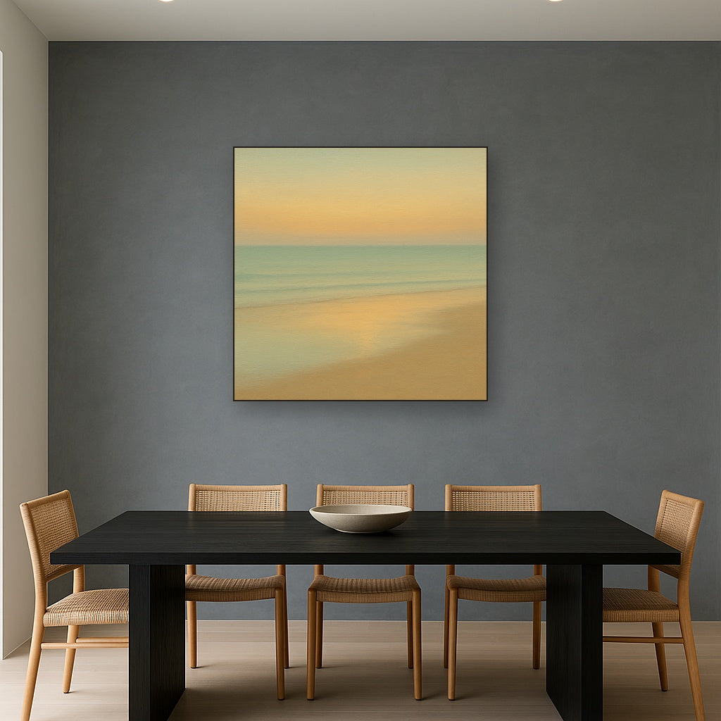 Golden Hour Surf Reflection No. 8 - Modern Fine Art Oil Painting - View 4