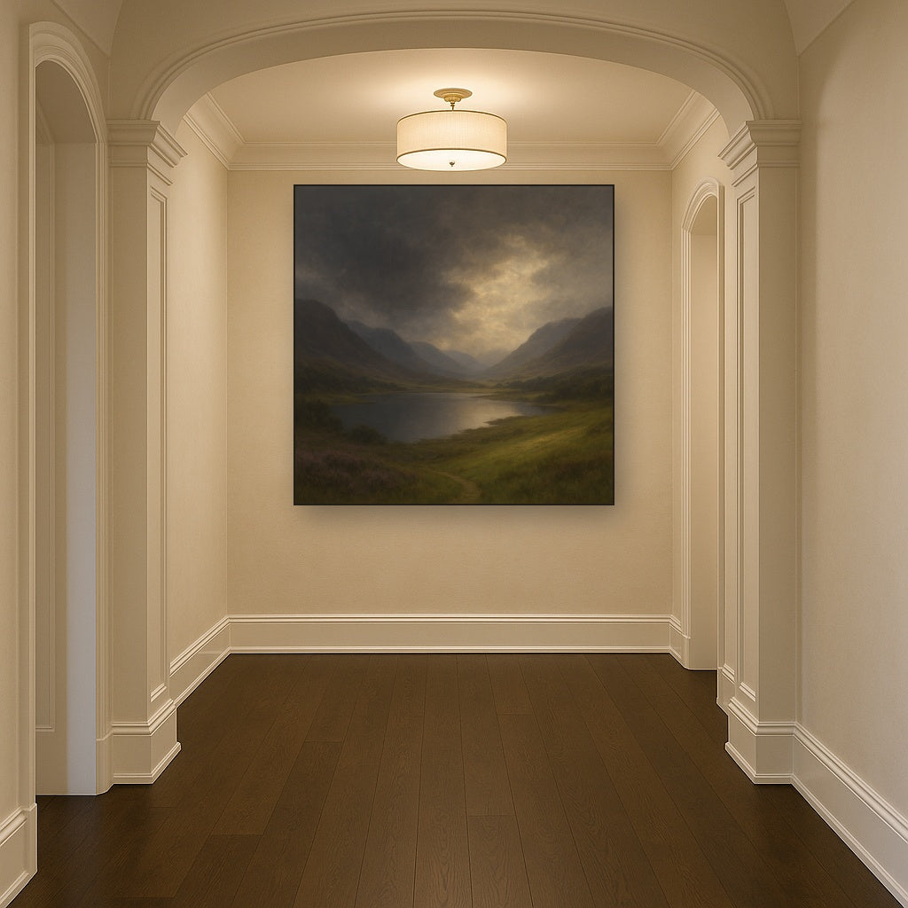 Highland Valley Storm Clearing No. 8 Oil Painting - View 5