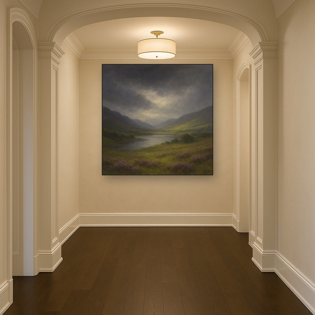 Highland Valley Storm Clearing No. 9 Oil Painting - View 5