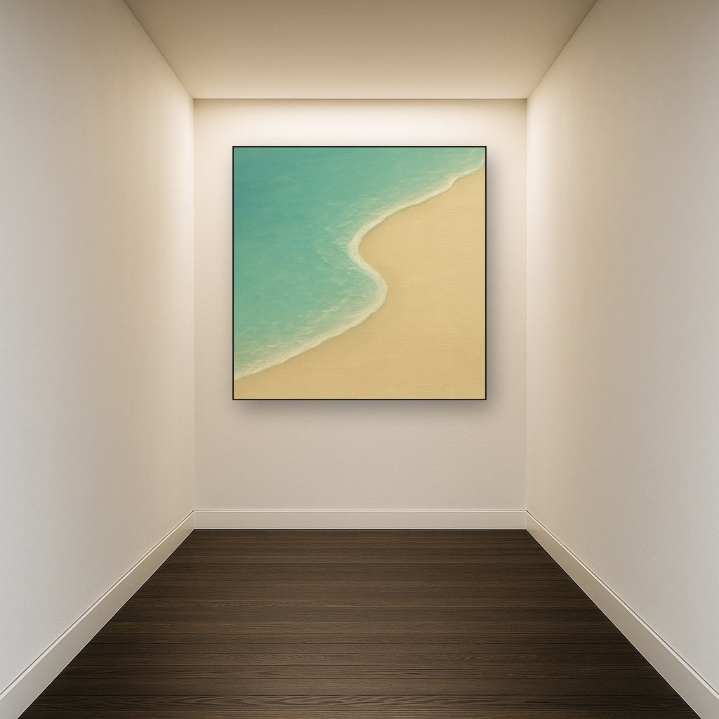 Calm Tide Line & Sand Drift No. 2 - Modern Fine Art Oil Painting - View 5