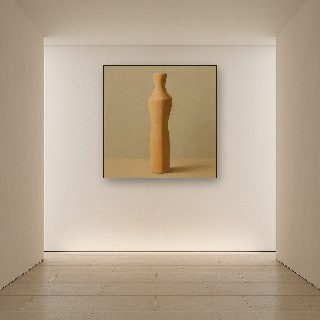Sculpted Clay Monolith No. 7 - Modern Fine Art Oil Painting - View 5