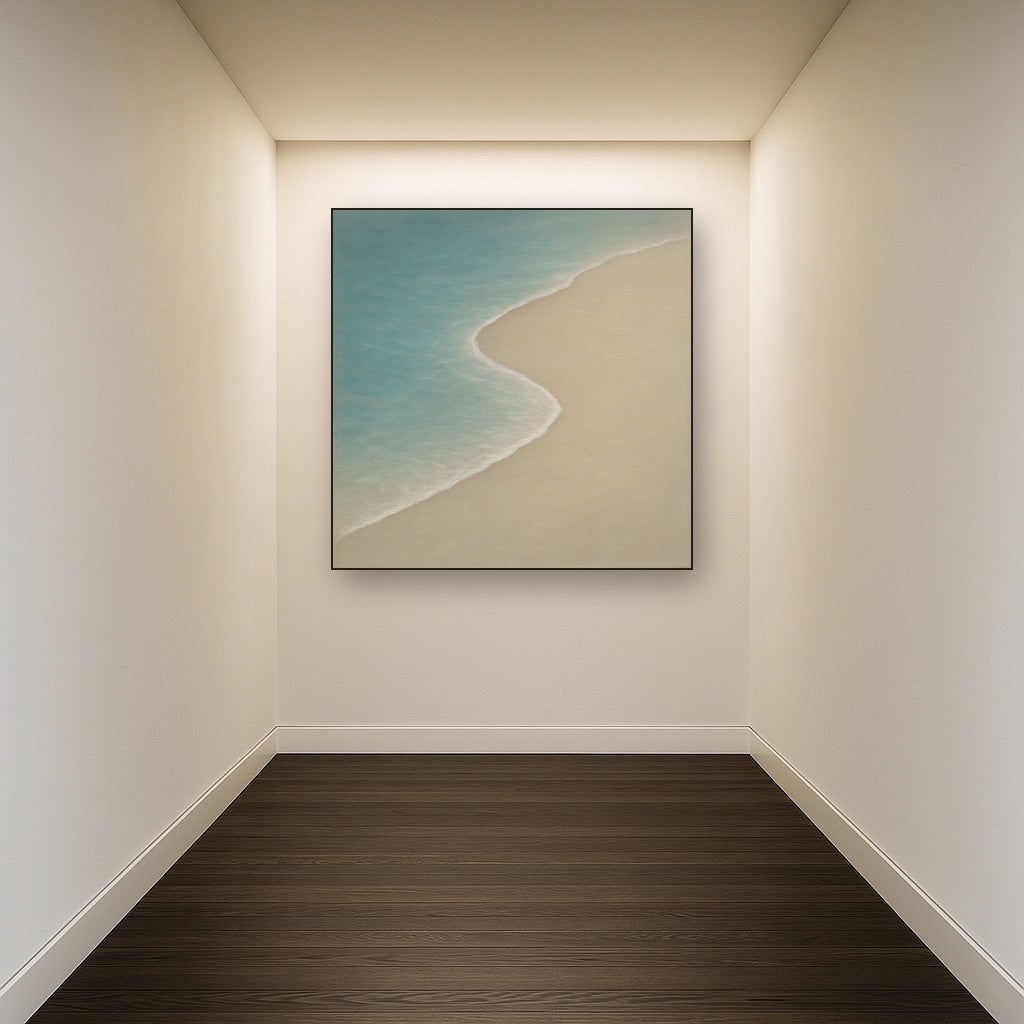 Calm Tide Line & Sand Drift No. 2 - Modern Fine Art Oil Painting - View 5