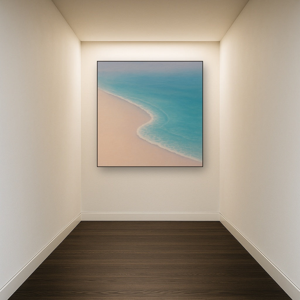 Calm Tide Line & Sand Drift No. 2 - Modern Fine Art Oil Painting - View 5