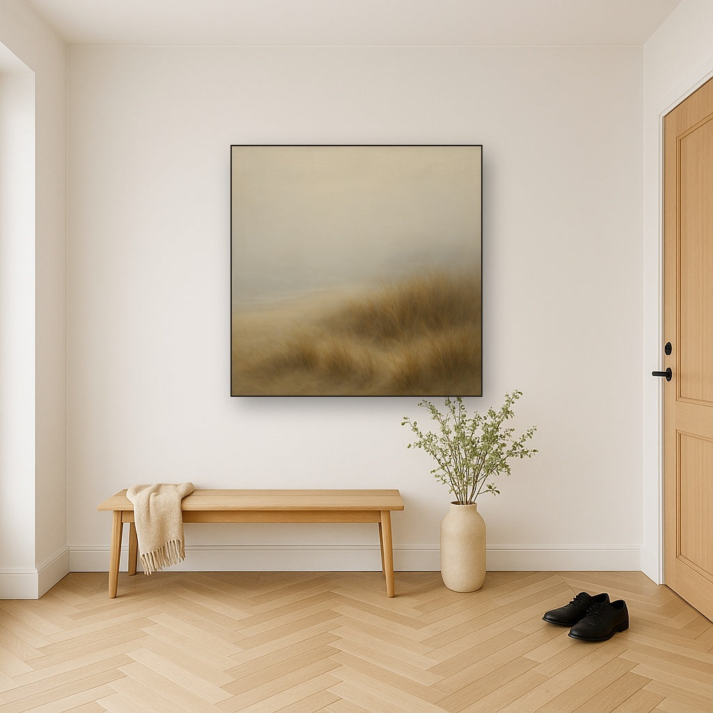 Silent Dune Grass in November Sea Fog No. 19 Oil Painting - View 5