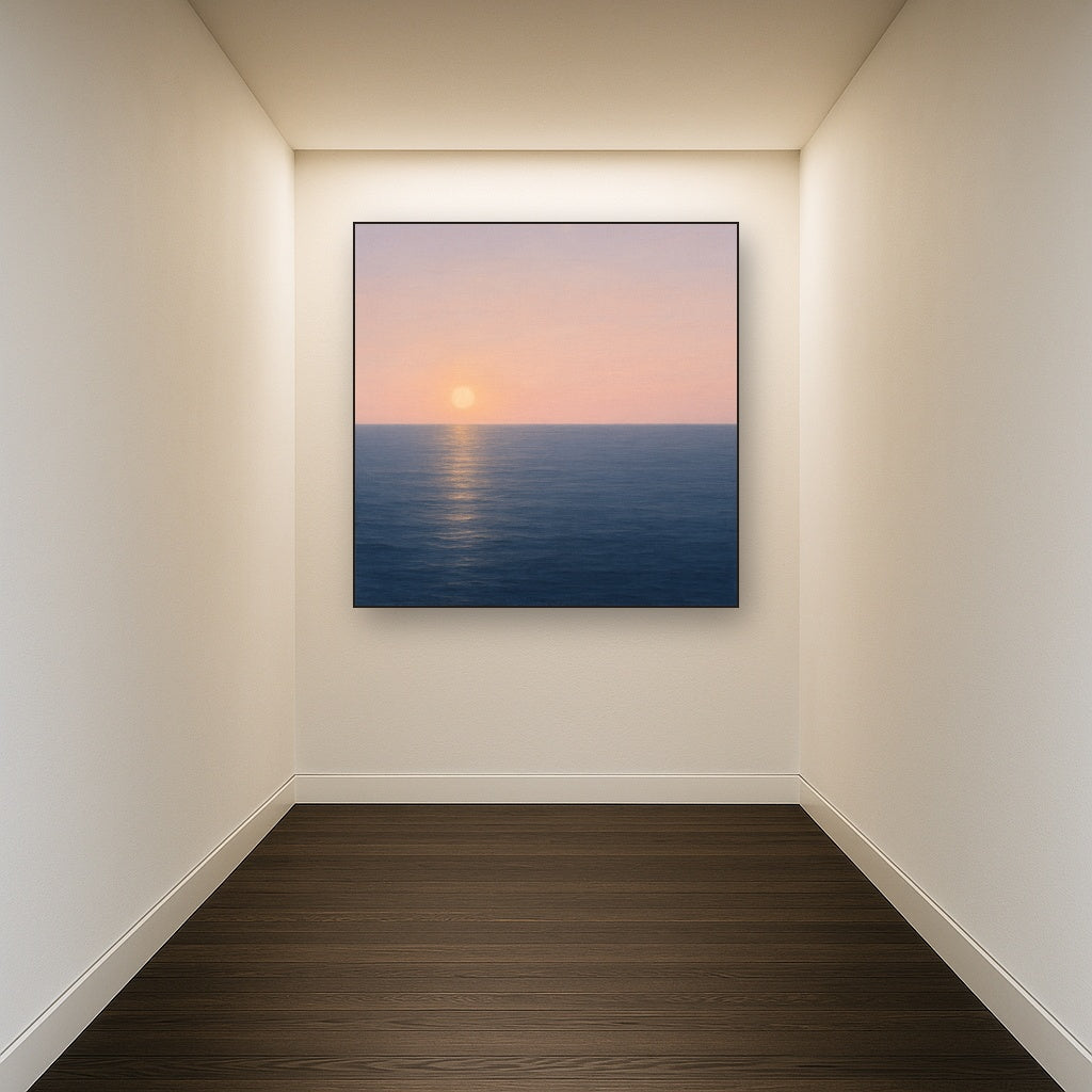 Mediterranean Dawn Horizon No. 6 - Modern Fine Art Oil Painting - View 5